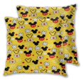 thumbnail image 2 of Fundas de almohada de Mickey Mouse, paquete de 2 fundas de almohada para sofá cama, sala de estar, 18" x 18", 2 of 8