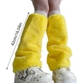 thumbnail image 5 of Aesthetic Colorful Pattern Leg Warmers for Winter Fashion and Themed Parties Fuzzy Plush Boot Covers Gaiters Socks, 5 of 19