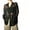 A1-Black162, variant on XIAONU Women Solid Sheer Shirt Long Sleeve Collared Button Down Oversized Blouse