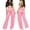 Glisme Pink442, variant on Glisme Casual Pants For Women Mesh Ruffle Trim Cover Up Pants Beach Cover Up Wrap Bikini Shiny Wraps Cover Ups For Swimwear Pants Pink Trousers Athletic Fit