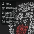 thumbnail image 4 of Men's Nintendo Super Mario Boo Ghost Mosaic  Graphic Tee Black 2X Large, 4 of 9