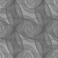 thumbnail image 1 of Ahgly Company Indoor Square Patterned Carbon Gray Area Rugs, 7' Square, 1 of 6