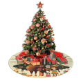 thumbnail image 5 of Christmas Tree Skirt 30" Christmas Holiday Deer (12) Xmas Tree Skirts Mat for New Year Holiday Christmas Party Decorations, 5 of 5