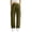 Army Green, variant on Womens Minimalist Cargo Wide Leg Sweatpants Elastic Drawstring Waist Dual Single Flap Pockets Smooth Soft Knit Straight Loose Fit Solid Color Everyday Athletic Trousers