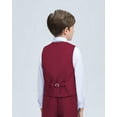 thumbnail image 6 of Lycody Boy's Suit Vest with Bowtie and Tie Kids Suits for Teen Adjustable Back Strap Vest Set Tie and Bowtie for Wedding Graduate Prom Party, 6 of 6