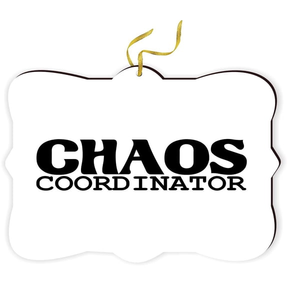 Artistic Donna - CHAOS Coordinator - for Car Interior Rear View Mirror Hanger Car Accessories Interior Decoration Hanging Ornament Fancy Christmas Tree Ornament for Christmas