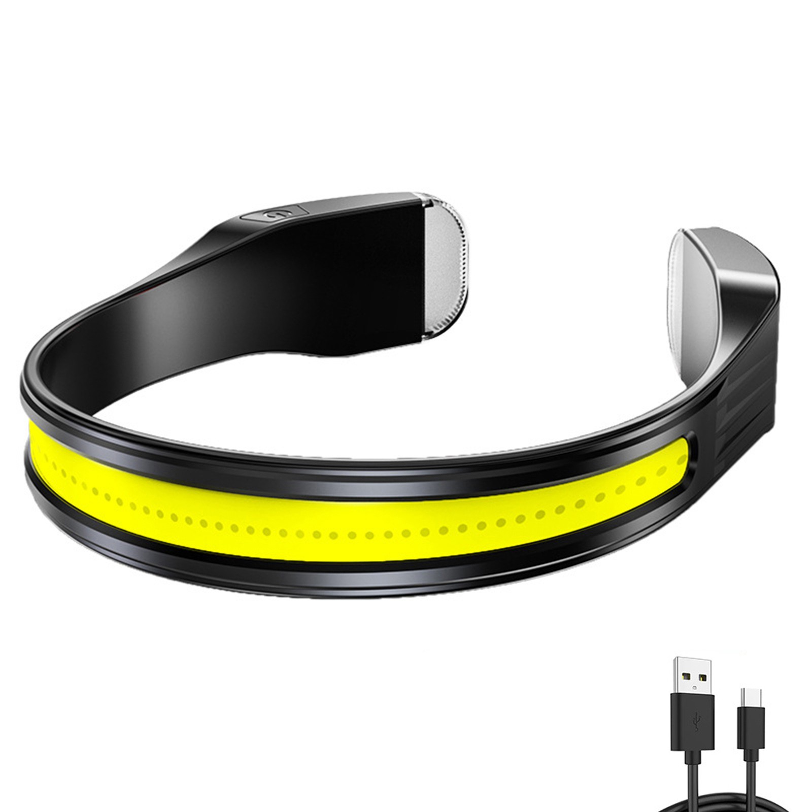 LED Rechargeable Headlamp, 230° Wide Beam Headlight with 3 Light Modes