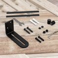 thumbnail image 2 of Floor Guide Sliding Barn Doors Adjustable Wall Mount Ball Bearings Black Guide, 2 of 5