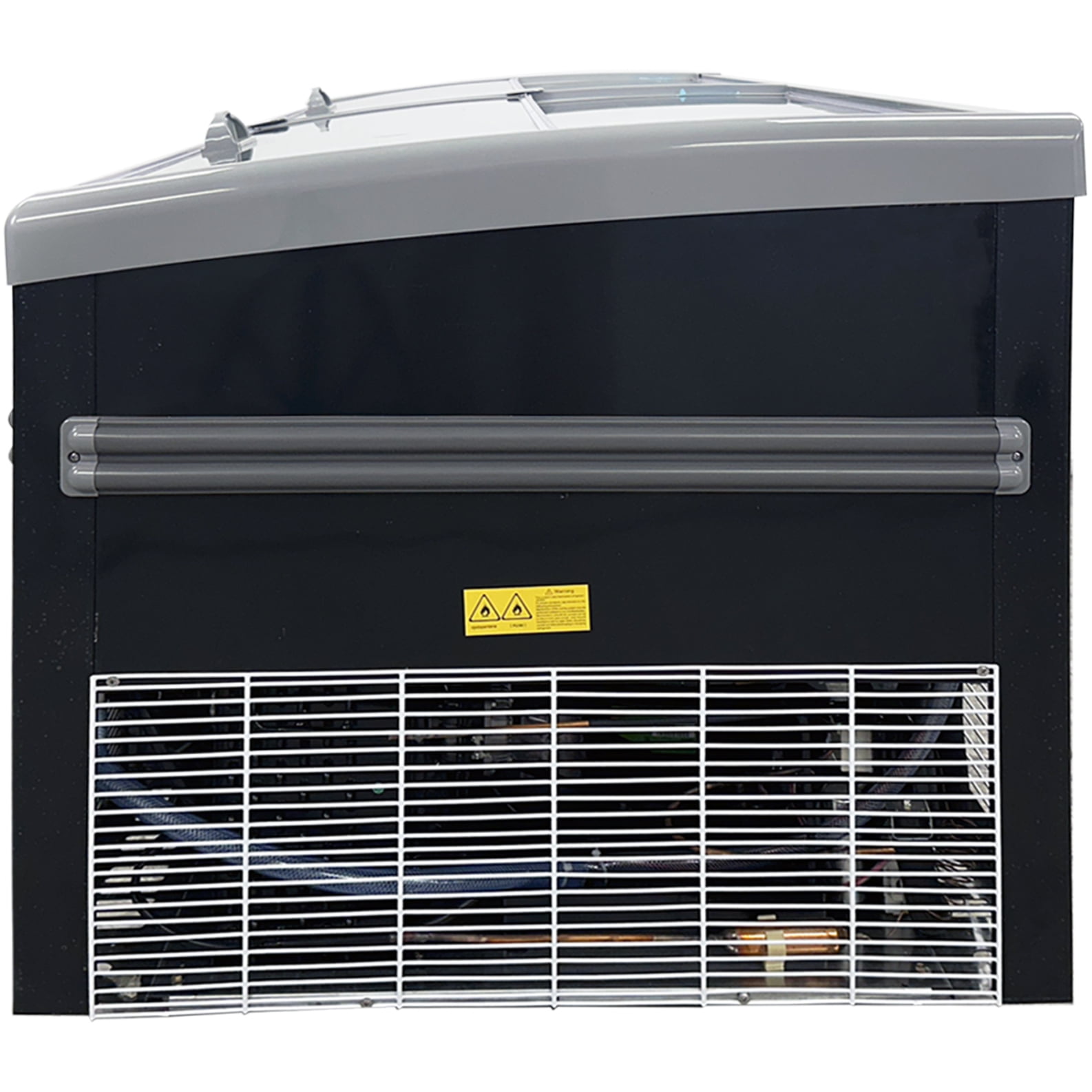 83” Commercial 30 Cu. Ft. Island Display Freezer, Sliding Glass Lid Supermarket Case, NSF Certified