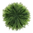 thumbnail image 5 of Deyuer Faux Cedar Placemat Dense Branches Reusable Heat-resistant Holiday Thanksgiving Christmas Party Table Decoration Round Greenery Placemat.38cm, 5 of 8