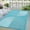 Light blue & White, variant on Outdoor Rug Carpet Waterproof 6x9 ft/8x10ft/ 9x12ftReversible Patio Rug RV Camping Rug Modern Rainbow Rug, Contemporary Area Rug Natural Non Slip Floor Carpet for Office RV Backyard