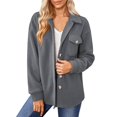 thumbnail image 3 of Vedolay Womens Tops Trendy Open Front Cardigan Dressy Blazer Jacket Jacket Grey,M, 3 of 5