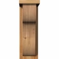 thumbnail image 2 of 6"W x 10"D x 18"H Carmel Rough Sawn Corbel w/Backplate, Western Red Cedar, 2 of 9