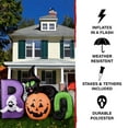 thumbnail image 3 of Haunted Hill Farm 5 ft Inflatable Pre-Lit Boo Sign with Black Cat, Jack-O-Lantern, and Ghost, HIBOOSGN051-L, 3 of 11