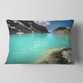 thumbnail image 2 of Designart Crystal Clear Mountain Lake - Landscape Printed Throw Pillow - 12x20, 2 of 5