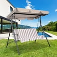thumbnail image 3 of Costway Swing Top Cover Canopy Replacement Porch Patio Outdoor 66''x45'', 3 of 11