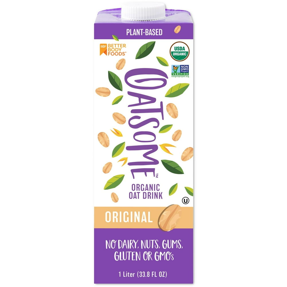 (Pack of 6) Oatsome Organic Oat Milk, 33.8 fl oz