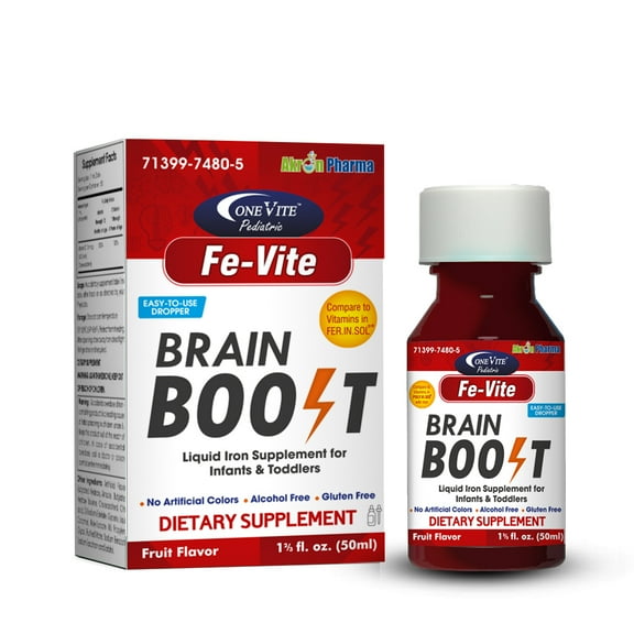 Pediatric FE-Vite Drops | 50ml | Liquid Iron Supplement | Akron Pharma