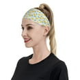 thumbnail image 5 of Cute Lemon Ice Blue Headbands for Women/Men, Elastic Wide Soft Sweat Head Band Sports Hair Bands for Hair, Moisture Wicking Workout Head bands for Running, Gym,Yoga, 5 of 5