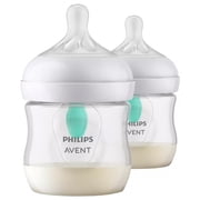 Avent Natural Response Baby Bottles with AirFree Valve 125 ml (4 oz), Newborn, 2-Pack