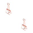 thumbnail image 4 of Becaristey Multi-size Colorful Hollow Out Binder Notes Clips Letter Paper Clip Office orange S 2Set, 4 of 6