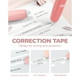 thumbnail image 6 of Four Candies 6MM Retractable White Correction Tape, 4PCS White Smooth Pull Out Correction Tape with 4 Extra Refills,Tear-Resistant Tape Pen & Quick Drying (Pink), 6 of 7