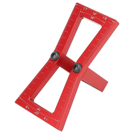 

Woodworking Dovetail Ruler Dovetail Guide Tool Dovetail Marker DIY Woodworking Dovetail Ruler Marker Wood Joints Gauge Guide Tool 1:5-1:7 1:6-1:8 Red