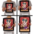 thumbnail image 7 of IBA Indianbeautifulart Makhan Chor Baby Krishna Picture Frame Religious Poster Black Wall Frame Deity Photo Frame Wall Decor&nbsp;For Home/ Office/ Temple-6 x 8 Inches, 7 of 7
