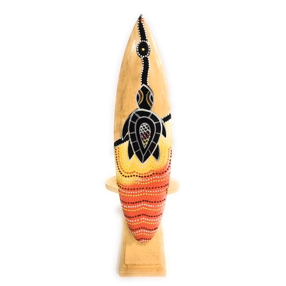 Surfboard w/ Stand Turtle Honu Design 8" - Trophy | #lea02i20