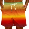 thumbnail image 6 of Gyedtr Men's Flower Flat Front Casual Hawaiian Shorts Funny Bachelor Beach Partys Gifts for Your Boy-friends Tall Size On Clearances, 6 of 9