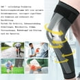thumbnail image 4 of Rodillera de compresión para hombre y mujer, soporte elástico para rodilla con cierre de velcro, soporte para rodilla, rodilleras médicas largas para correr, menisco, ligamento cruzado anterior,, 4 of 5
