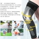 thumbnail image 4 of Rodillera de compresión para hombres y mujeres, rodillera elástica con velcro, rodilleras médicas largas para correr, menisco, ligamento cruzado anterior, osteoartritis, artritis, deportes (par), 4 of 5