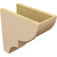 thumbnail image 5 of 7"W x 14"D x 14"H Classic Ridgewood Rough Cedar Woodgrain TimberThane Corbel, Primed Tan, 5 of 6