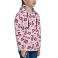 thumbnail image 3 of Fotbe Bike with Donut Wheels Pattern Youth Pullover Hooded Sweatshirt, Boys Hoodie, Kangaroo Pocket Hoodie for Kids Girls -Large, 3 of 6