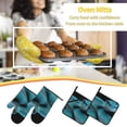 thumbnail image 5 of Fotbe Blue Viper Snake1 for 4Pcs Oven Mitts and Pot Holders, 500℉ Heat Resistant Oven Mitts , Non-Slip Silicone Surface Safe for Baking, Cooking, BBQ, 5 of 6