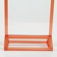thumbnail image 4 of M&T Displays Desktop Acrylic Sign Menu Holder Double Sided T Shape Tabletop 8.5x11 Inch Pink Border Bottom Loading Clear Ad Frame for Restaurant Store Wedding Party Event (6 pack), 4 of 8