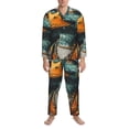 thumbnail image 3 of Cauagu Hip-Hop Duck Print Men's Long-Sleeve Pajama Set,Soft Button-Front 2Pjs for Men Long Sleeve Men’s Sleepwear-Medium, 3 of 7