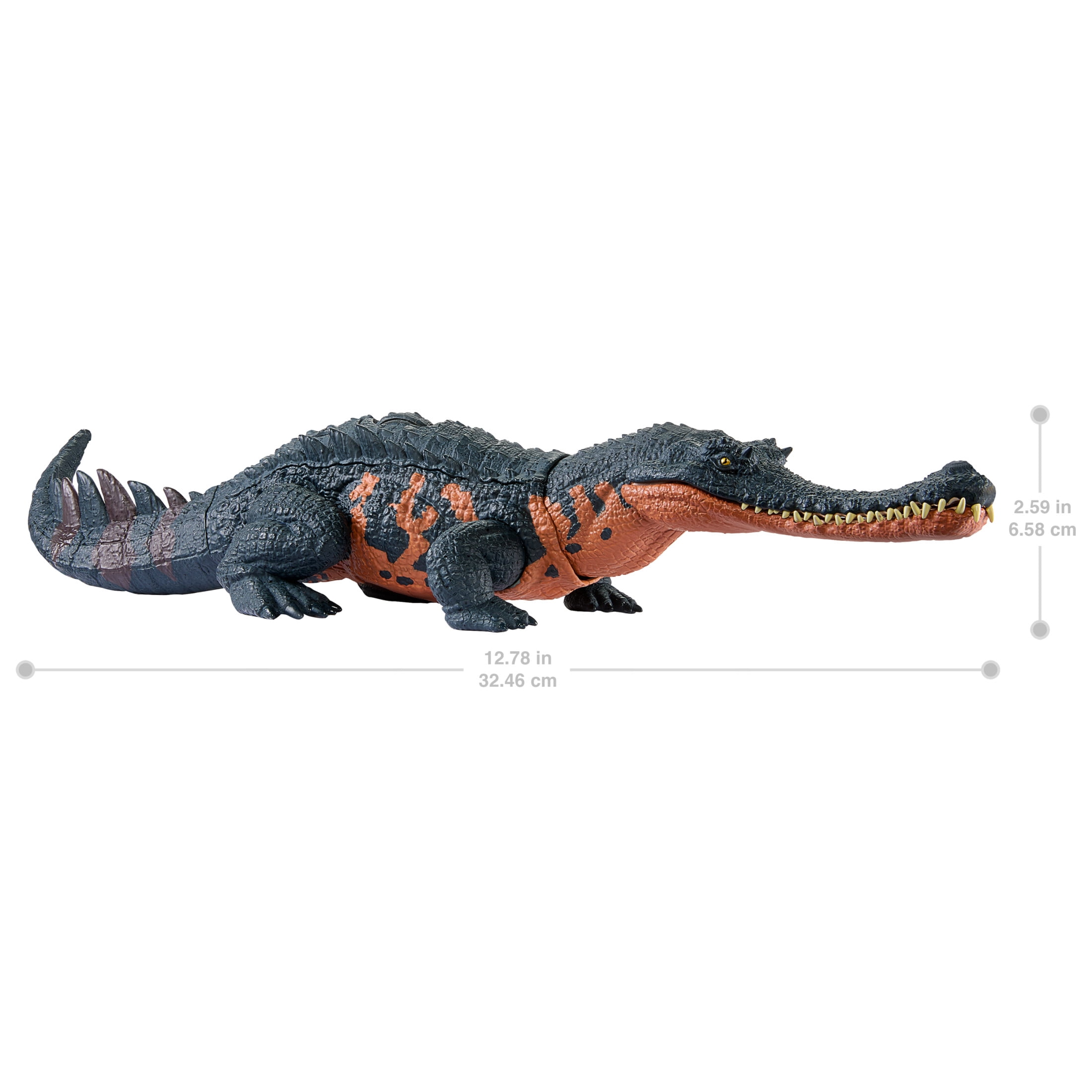 Jurassic World Wild Roar Gryposuchus Dinosaur Action Figure Toy with Attack & Sound