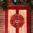 thumbnail image 4 of Guirnalda de Navidad Guirnalda artificial de 11.8 pulgadas Guirnaldas Adorno de bola de Navidad para festival Interior al aire libre Rojo Colco Corona de invierno, 4 of 7