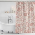 thumbnail image 3 of Abstract Spring Floral Shower Curtain - Water Repellent Fabric Shower Curtains Washable, Farmhouse Summer Botanical Rustic Decorative Polyester Cloth Bathroom Curtains Modern Bath Decor 72"x72", 3 of 6