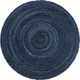 thumbnail image 5 of Blue Dye Natural Jute Hand Made Round Living Room, Dining Room, Kitchen Farm House Area Rug Carpet Doormat 2" Feet (24 inch), 5 of 5