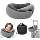 thumbnail image 1 of Almohada de viaje WEERSHUN Neck Plus de espuma viscoelástica gris, 1 of 7