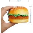 thumbnail image 3 of 2PCS Artificial Hamburger with gingili & 9pcs Artificial French Fries Realistic Fake Food for Display, Faux Burger for Decoration Fake Food Props Fake Food Bread Model, HC2409-HC01, 3 of 3