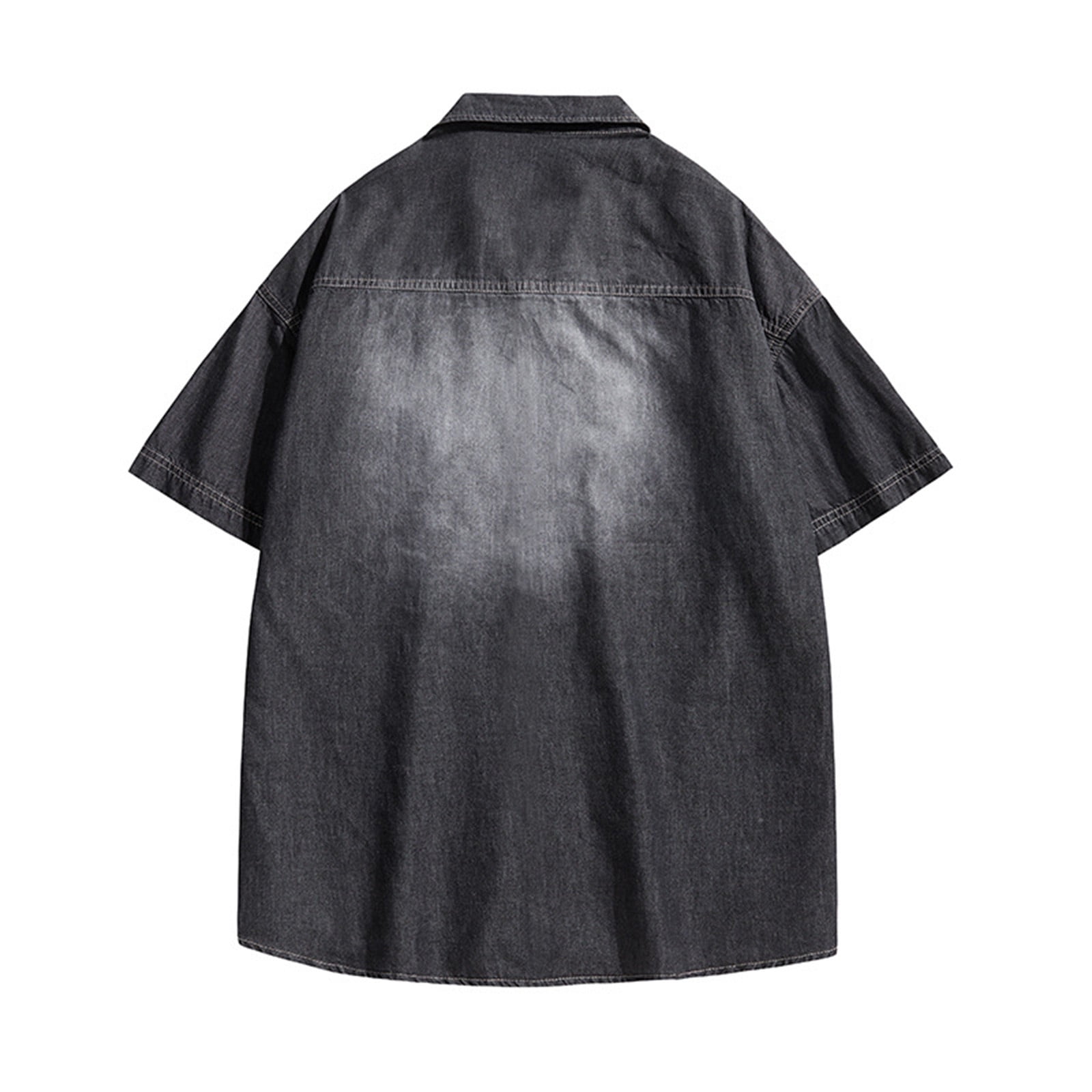 ★★Columbia★★ SLLABEL BIG POCKET DENIM SS SHIRTS BLACK DE NEW: Men's Columbia short sleeve button shirt – Ruthless