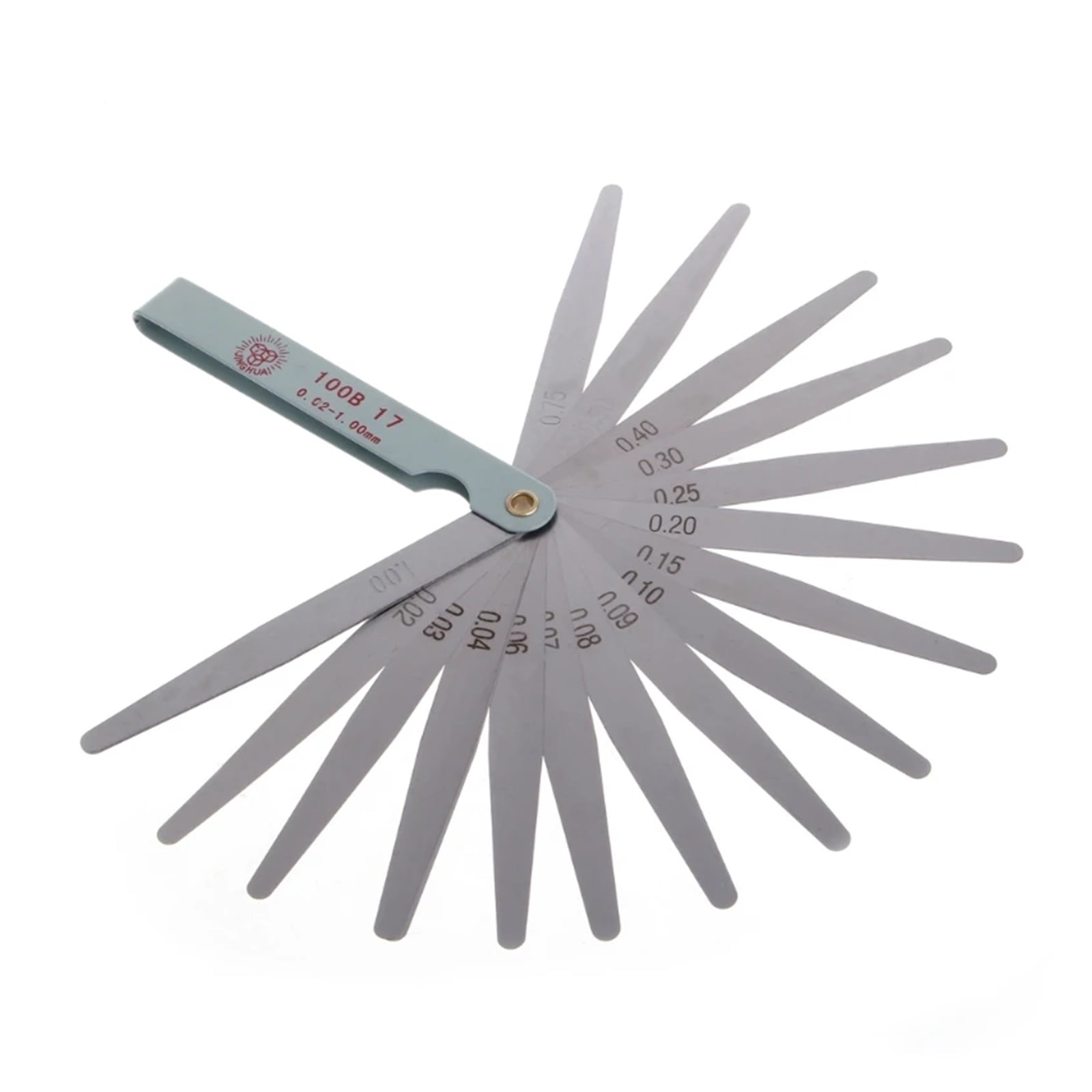 0.02 to 1mm 17 Thickness Metric Filler Feeler Gauge Measure Tool Au22 19 ,Easy Identification