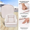thumbnail image 4 of Lumiparty Pontoon Captain Bucket Seat With Thickened Sponge Padding, Fishing Chairs for Boats, Sightseeing, Speedboat, Canoe, White & Red, 4 of 7