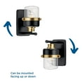 thumbnail image 4 of Progress Lighting Beckner 1-Light Vanity Light, Matte Black, Industrial-Style Shade, 4 of 13