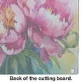 thumbnail image 4 of Peonies in Watercolor Glass Cutting Board Large 12 in x 15 in, 4 of 5