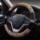 thumbnail image 1 of Car Steering Wheel Cover Plush Vehicle Steering Wheel Protector Universal for Auto/Truck/SUV/Van Diameter 38cmLeopard Print, 1 of 4