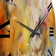 thumbnail image 3 of Designart "Whirling Color Dance VII" Minimalism Oversized Wall Clock, 3 of 5